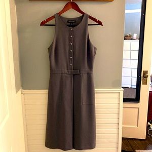 Banana Republic Gray Midi Dress